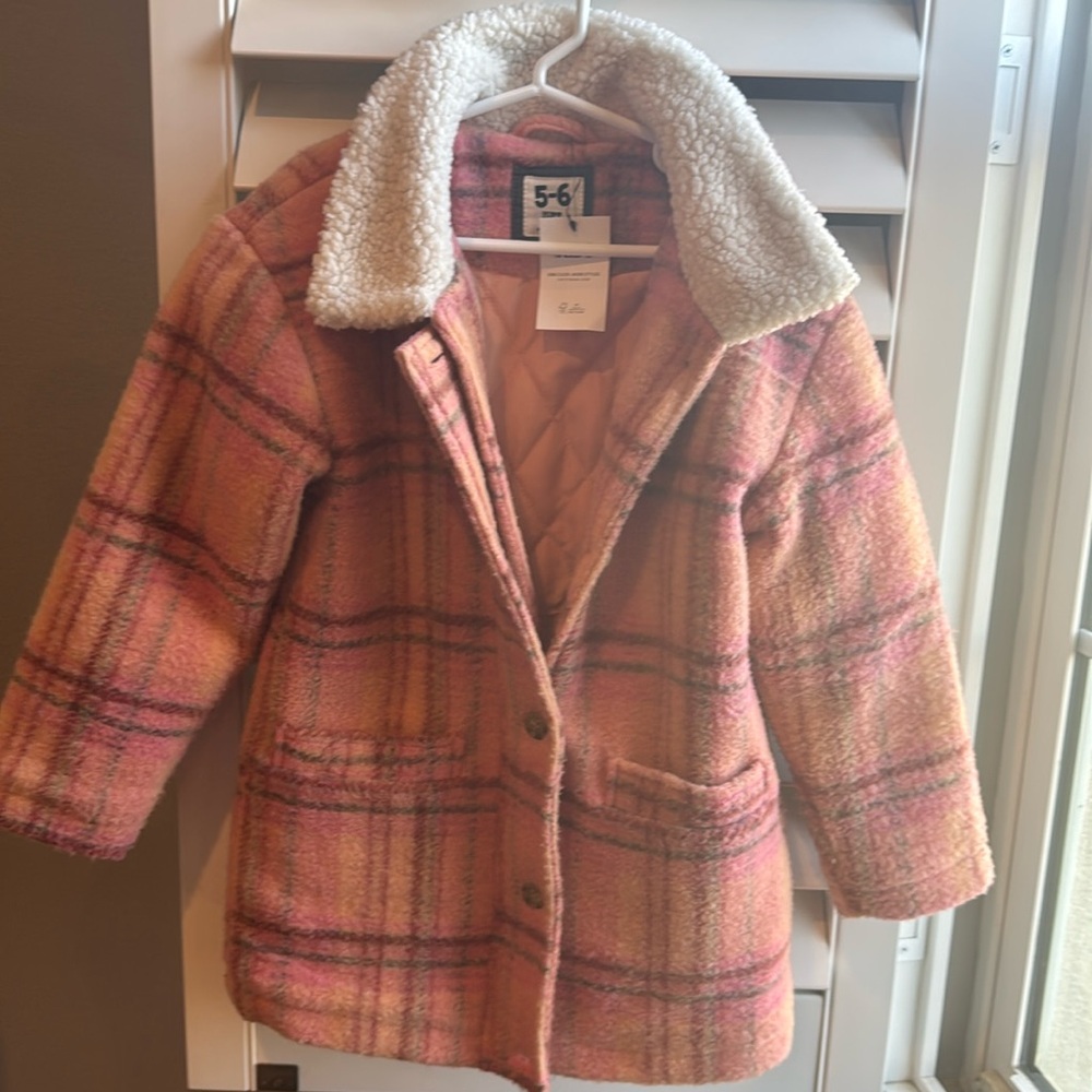 Cotton on Kids plaid jacket 5-6